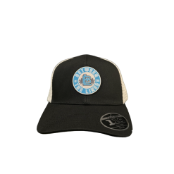 Between The Lines Black/White Trucker Hat Palm Badge -Wilson Shop between the lines between the lines black white tr 2