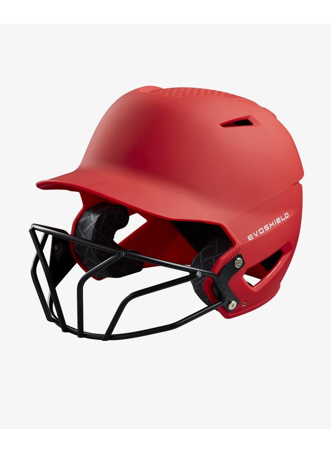 Evoshield XVT Batting Helmet w/Mask Matte Evoshield XVT Batting Helmet W/Mask Matte -Wilson Shop evoshield evoshield xvt batting helmet w mask matt
