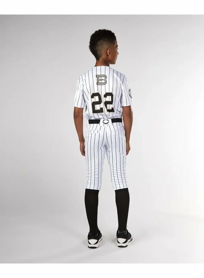 Evoshield Youth Salute White Knicker W/Black Pinstripe - Image 2