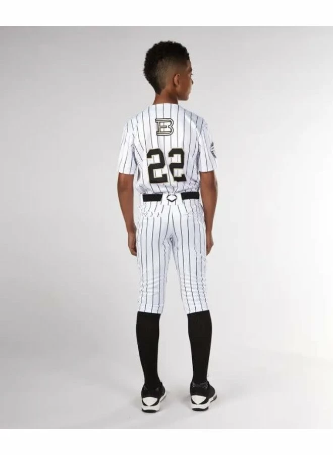 Evoshield Youth Salute White Knicker W/Black Pinstripe - Image 3