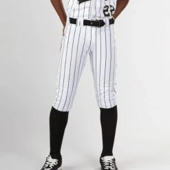 Evoshield Youth Salute White Knicker W/Black Pinstripe