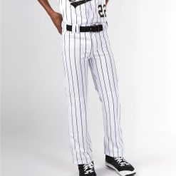 Evoshield Youth Salute White W/Black Pinstripe Pant 9 Evoshield Youth Salute White W/Black Pinstripe Pant -Wilson Shop evoshield evoshield youth salute white w black pin 9