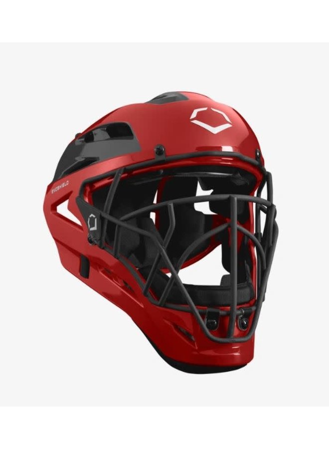 Wilson Evoshield Pro-SRZ Catchers Helmet Two Tone Scarlett M 1 Wilson Evoshield Pro-SRZ Catchers Helmet Two Tone Scarlett M