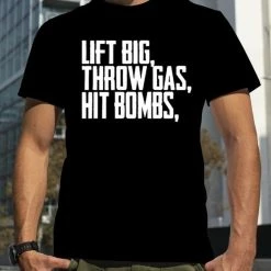 Juco Bandit Lift Big Throw Gas Hit Bombs T-Shirt Blk