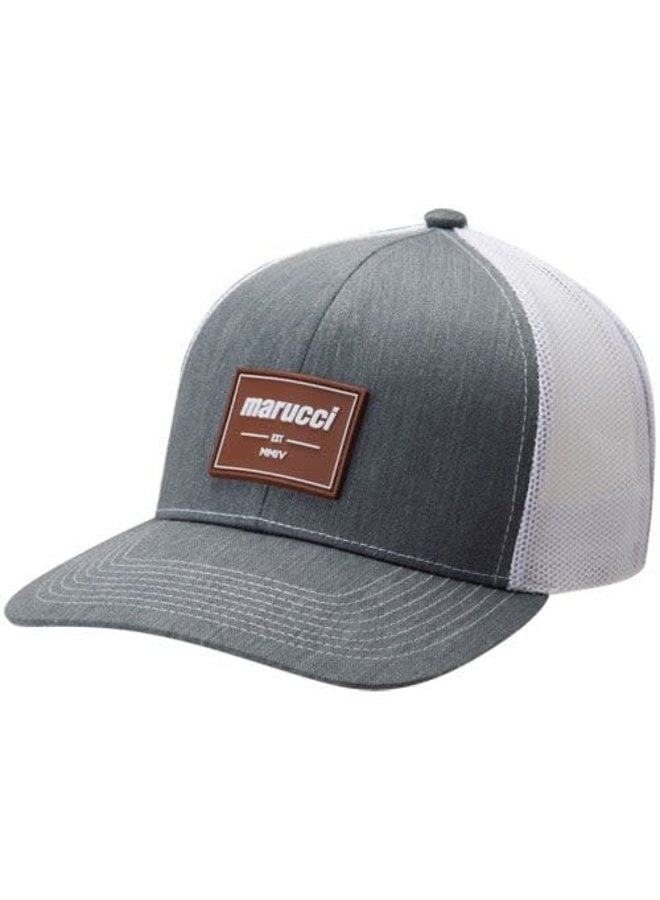 Marucci Established Patch Trucker Snapback Hat Gray/White Marucci Established Patch Trucker Snapback Hat Gray/White -Wilson Shop marucci marucci established patch trucker snapback 1
