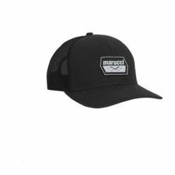 Marucci Rubber Cross Patch Trucker Hat Black/Black