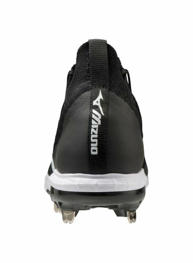 MIZUNO DOMINANT KNIT MEN’S METAL BASEBALL CLEAT - Black/White - Image 3