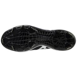 MIZUNO DOMINANT KNIT MEN’S METAL BASEBALL CLEAT - Black/White -Wilson Shop mizuno mizuno dominant knit mens metal baseball cl 4