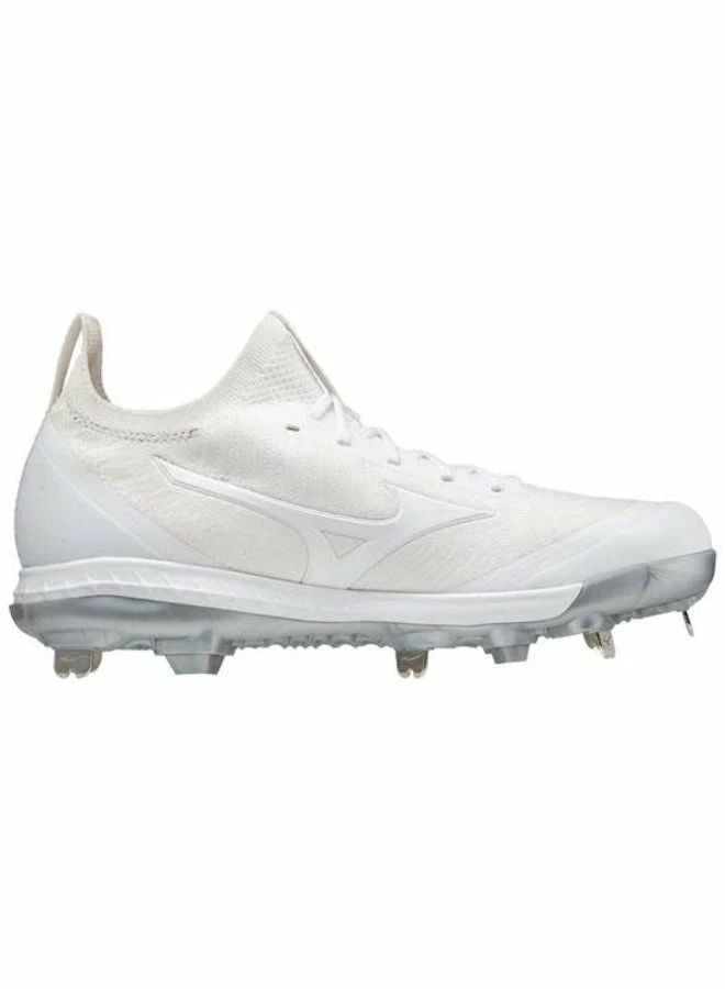 MIZUNO DOMINANT KNIT MEN’S METAL BASEBALL CLEAT - White - Image 2