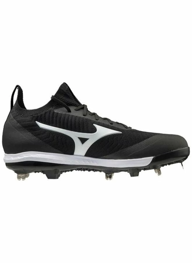 MIZUNO DOMINANT KNIT MEN’S METAL BASEBALL CLEAT - Black/White