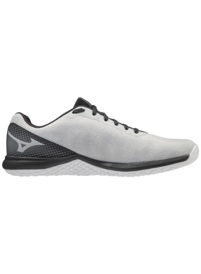 MIZUNO Men's TF-02 Training Shoe - Grey/Black MIZUNO Men's TF-02 Training Shoe - Grey/Black -Wilson Shop mizuno mizuno mens tf 02 training shoe grey black 1