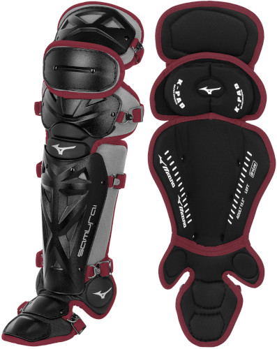 Mizuno Samurai 380408 Adult 16.5 Inch Baseball Leg Guards 3 Mizuno Samurai 380408 Adult 16.5 Inch Baseball Leg Guards - Image 3