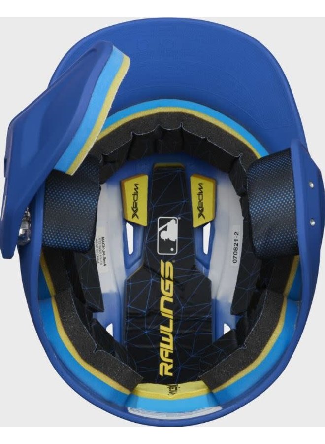 MACH One-Tone Matte Helmet w/Adjustable Face Guard Matte Royal Senior LHB Rawlings MACH One-Tone Matte Helmet W/Adjustable Face Guard Matte Royal Senior LHB -Wilson Shop rawlings mach one tone matte helmet w adjustable f 4
