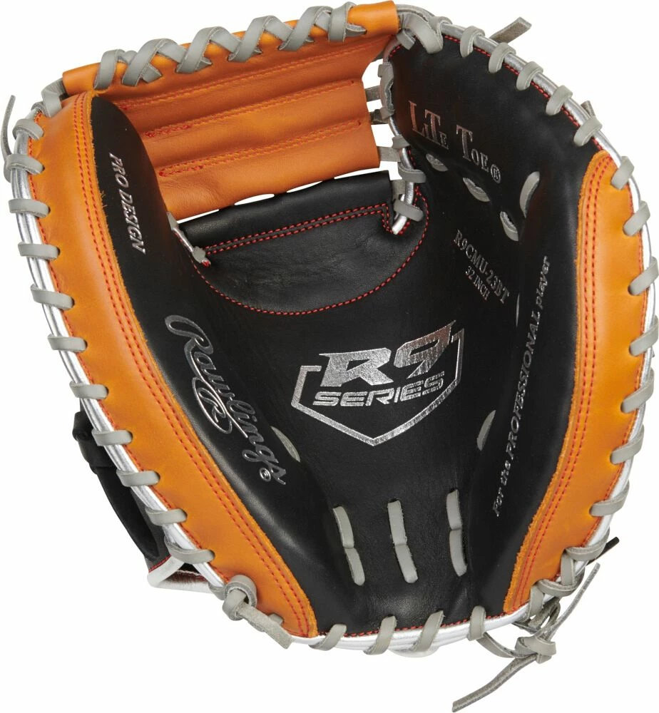32 Inch Rawlings R9 Contour Youth Catcher Baseball Mitt R9CMU-23BT - Image 2