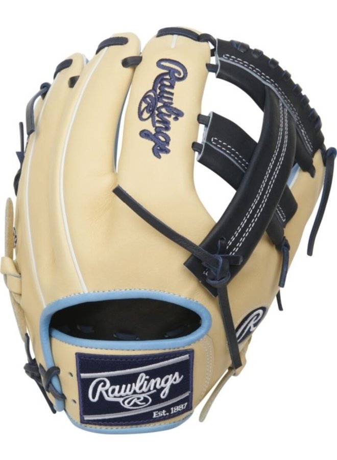 Rawlings Heart of the Hide 11.5 Infield Glove Camel/Navy/Columbia Blue RHT Rawlings Heart Of The Hide 11.5 Infield Glove Camel/Navy/Columbia Blue RHT -Wilson Shop rawlings rawlings heart of the hide 115 infield gl