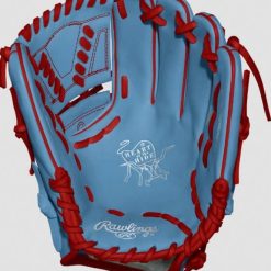 Rawlings Heart Of The Hide Custom Pro206 12" Sky Blue/Red -Wilson Shop rawlings rawlings heart of the hide custom pro206 2