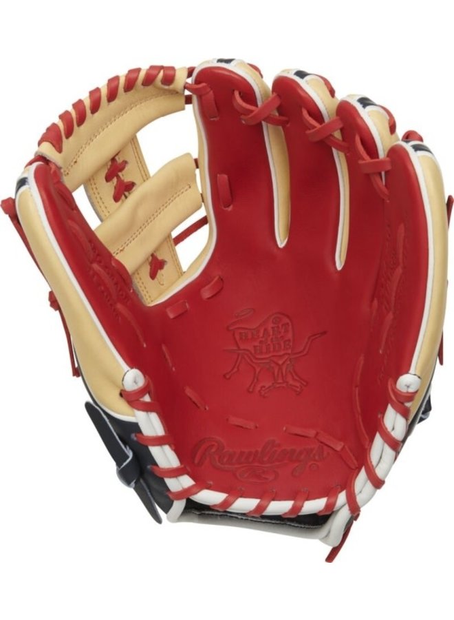 Rawlings Heart of the Hide Infield Glove Scarlet/Navy 11.5-inch Rawlings Heart Of The Hide Infield Glove Scarlet/Navy 11.5-inch -Wilson Shop rawlings rawlings heart of the hide infield glove 8