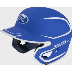 Rawlings Mach 2-Tone Helmet - Royal/White Junior -Wilson Shop rawlings rawlings mach 2 tone helmet royal white j 3