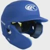 Rawlings MACH Matte Helmet W/Adjustable Face Guard Matte Royal RHB