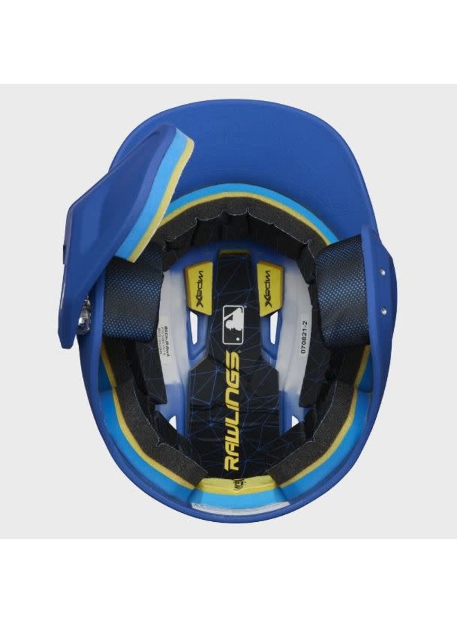 Rawlings MACH Matte Helmet W/Adjustable Face Guard Matte Royal RHB 4 Rawlings MACH Matte Helmet W/Adjustable Face Guard Matte Royal RHB - Image 4