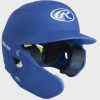 Rawlings Mach One-Tone Helmet W/ADJUST Matte Royal Jr LHB
