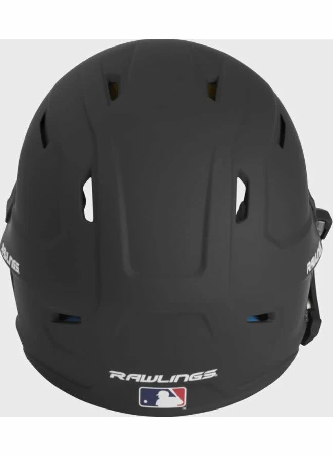 Rawlings MACH One-Tone Matte Helmet W/Adjustable Face Guard - LHB Matte Black - Image 2