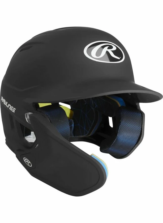 Rawlings MACH One-Tone Matte Helmet W/Adjustable Face Guard - LHB Matte Black - Image 6