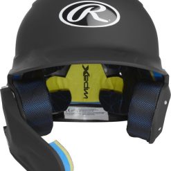 Rawlings MACH One-Tone Matte Helmet W/Adjustable Face Guard - LHB Matte Black -Wilson Shop rawlings rawlings mach one tone matte helmet w adj 6