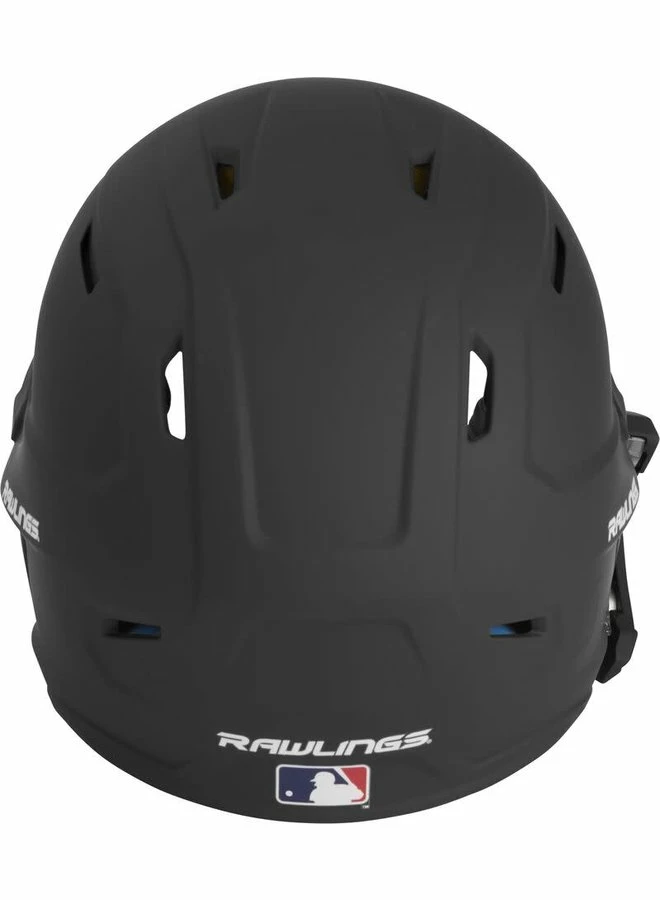 Rawlings MACH One-Tone Matte Helmet W/Adjustable Face Guard - LHB Matte Black - Image 8