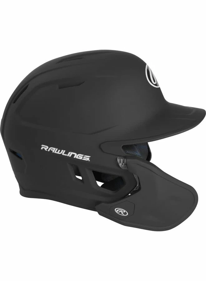 Rawlings MACH One-Tone Matte Helmet W/Adjustable Face Guard - LHB Matte Black - Image 9