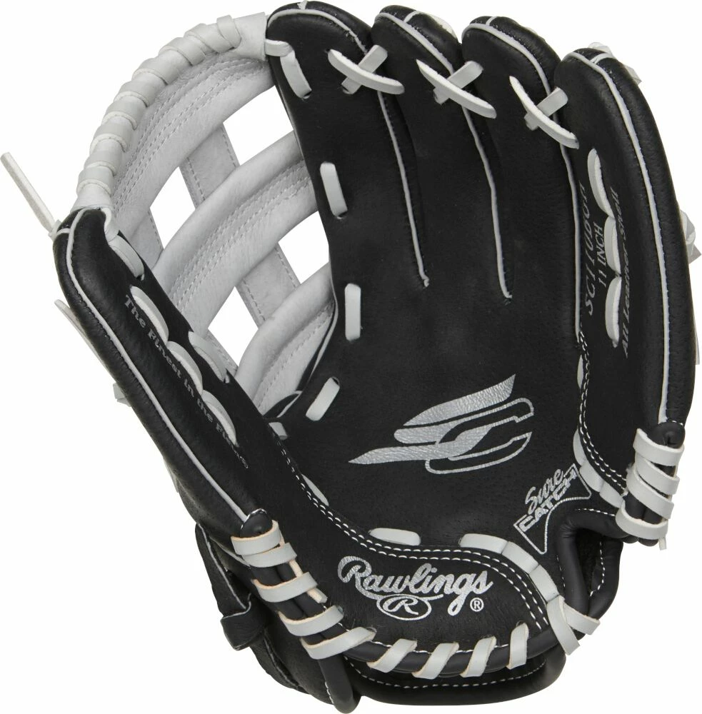 11 Inch Rawlings Sure Catch Youth Pro Taper Baseball Glove SC110BGH - Image 2
