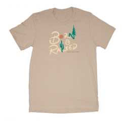 State Forty-Eight State Forty Eight Mens Born And Raised Tan Crew