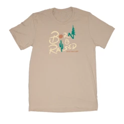 State Forty-Eight State Forty Eight Mens Born And Raised Tan Crew