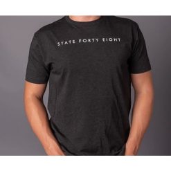 State Forty-Eight State Forty Eight Mens Tri Blend Crew Wordmark