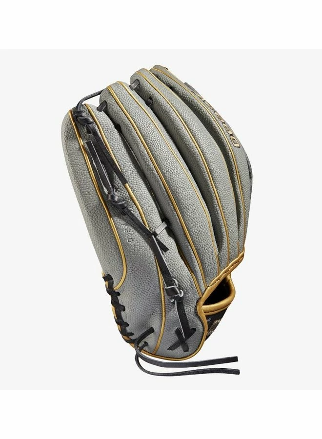Wilson 2022 A2000 FP V125 W/Spin Control & SuperSkin (OF) LHT 12.5 Grey SC /Grey SS/Gold - Image 3