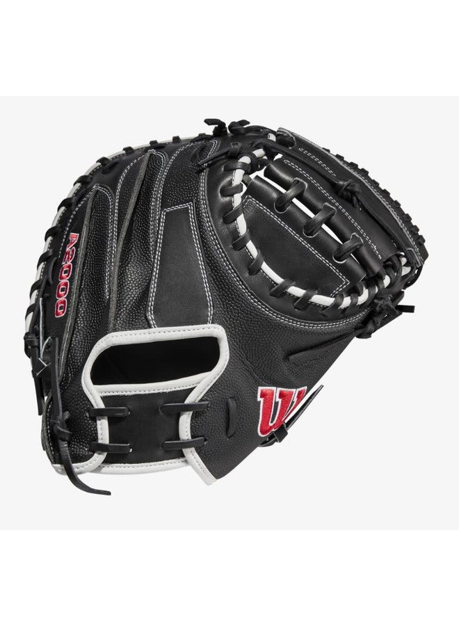 Wilson 2022 A2000 SuperSkin M1D (C ) 33.5 Black/White Catchers Mitt Wilson 2022 A2000 SuperSkin M1D (C ) 33.5 Black/White Catchers Mitt -Wilson Shop wilson wilson 2022 a2000 superskin m1d c 335 black 1