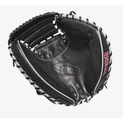 Wilson 2022 A2000 SuperSkin M1D (C ) 33.5 Black/White Catchers Mitt 2 Wilson 2022 A2000 SuperSkin M1D (C ) 33.5 Black/White Catchers Mitt -Wilson Shop wilson wilson 2022 a2000 superskin m1d c 335 black 2