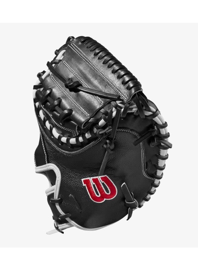 Wilson 2022 A2000 SuperSkin M1D (C ) 33.5 Black/White Catchers Mitt Wilson 2022 A2000 SuperSkin M1D (C ) 33.5 Black/White Catchers Mitt -Wilson Shop wilson wilson 2022 a2000 superskin m1d c 335 black 3