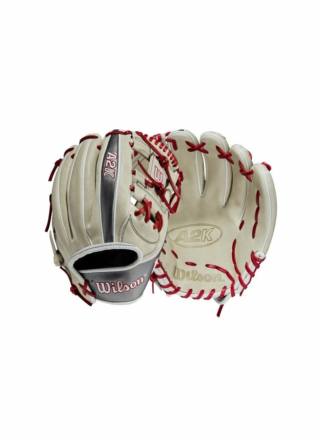 Wilson 2022 June Glove Of The Month (GOTM) A2K 1787 Silver/Re - Image 8