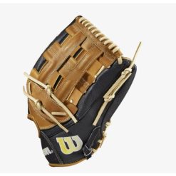 Wilson 2023 A2000 1799SS Black/Saddle Tan 12.75 -Wilson Shop wilson wilson 2023 a2000 1799ss black saddle tan 1 2