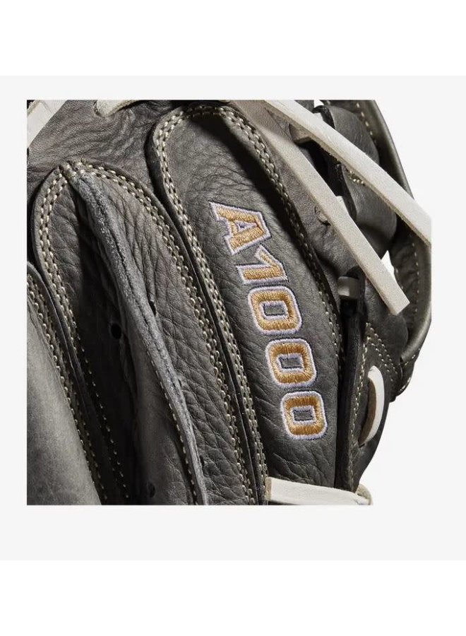 Wilson A1000 Fastpitch CM33 33 Grey/Blonde/White Catchers Mitt 6 Wilson A1000 Fastpitch CM33 33 Grey/Blonde/White Catchers Mitt - Image 6