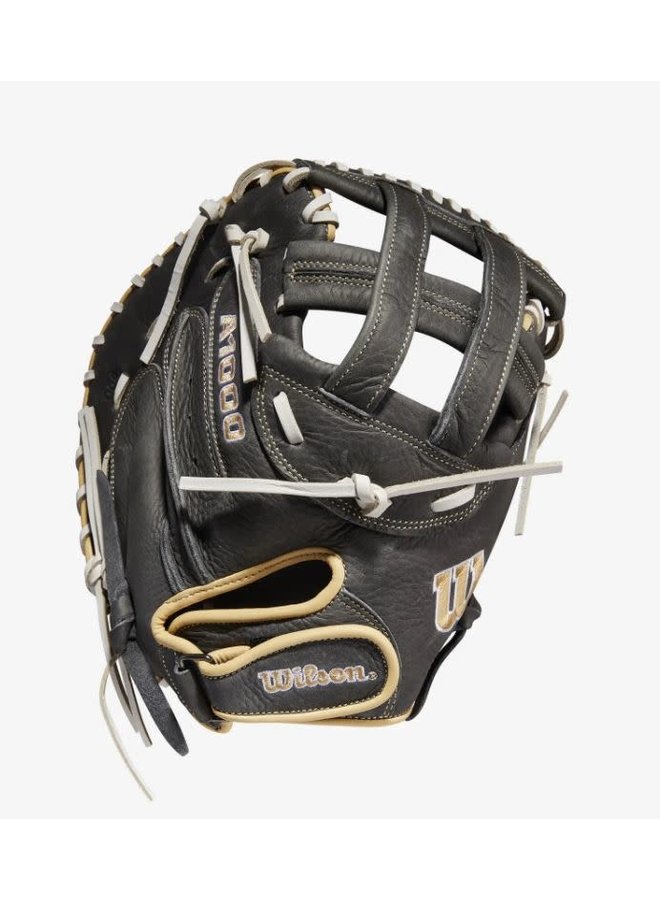 Wilson A1000 Fastpitch CM33 33 Grey/Blonde/White Catchers Mitt 1 Wilson A1000 Fastpitch CM33 33 Grey/Blonde/White Catchers Mitt