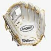 Wilson A1000 Fastpitch H1175 11.75 White/White/Blonde & Seminole Red
