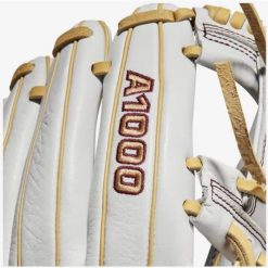 Wilson A1000 Fastpitch H1175 11.75 White/White/Blonde & Seminole Red 5 Wilson A1000 Fastpitch H1175 11.75 White/White/Blonde & Seminole Red -Wilson Shop wilson wilson a1000 fastpitch h1175 1175 white whi 5