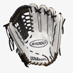 Wilson A1000 Fastpitch T125 12.5 White/White/Black & Blonde 3 Wilson A1000 Fastpitch T125 12.5 White/White/Black & Blonde -Wilson Shop wilson wilson a1000 fastpitch t125 125 white white 3