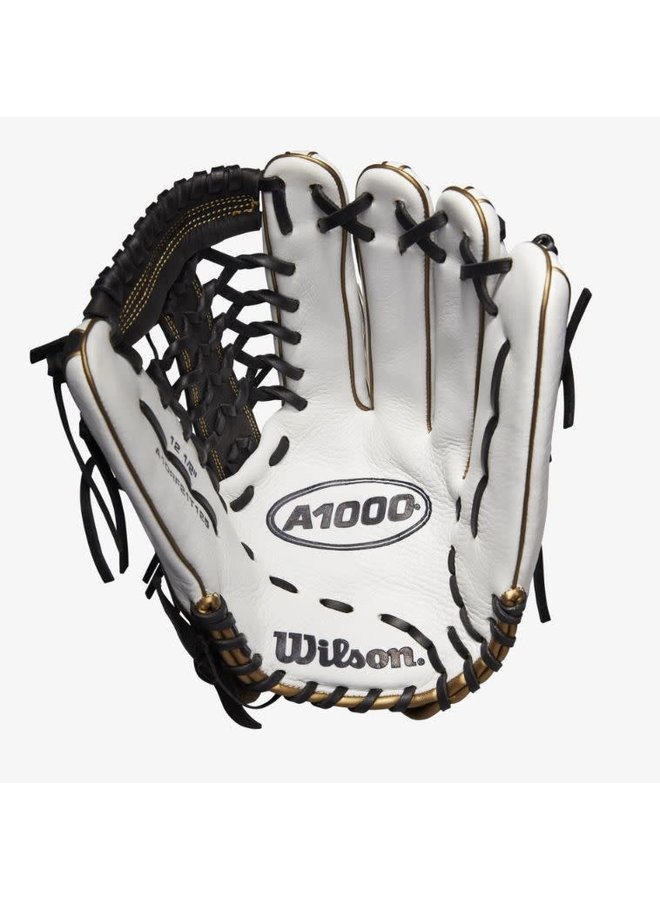 Wilson A1000 Fastpitch T125 12.5 White/White/Black & Blonde Wilson A1000 Fastpitch T125 12.5 White/White/Black & Blonde -Wilson Shop wilson wilson a1000 fastpitch t125 125 white white 3