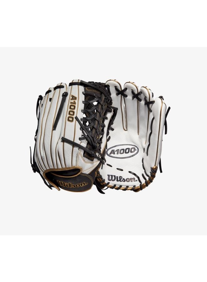 Wilson A1000 Fastpitch T125 12.5 White/White/Black & Blonde Wilson A1000 Fastpitch T125 12.5 White/White/Black & Blonde -Wilson Shop wilson wilson a1000 fastpitch t125 125 white white 4