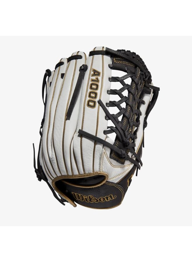 Wilson A1000 Fastpitch T125 12.5 White/White/Black & Blonde Wilson A1000 Fastpitch T125 12.5 White/White/Black & Blonde -Wilson Shop wilson wilson a1000 fastpitch t125 125 white white