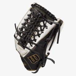 Wilson A1000 Fastpitch T125 LHT 12.5 White/White/Black & Blonde 2 Wilson A1000 Fastpitch T125 LHT 12.5 White/White/Black & Blonde -Wilson Shop wilson wilson a1000 fastpitch t125 lht 125 white w 2