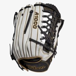 Wilson A1000 Fastpitch T125 LHT 12.5 White/White/Black & Blonde